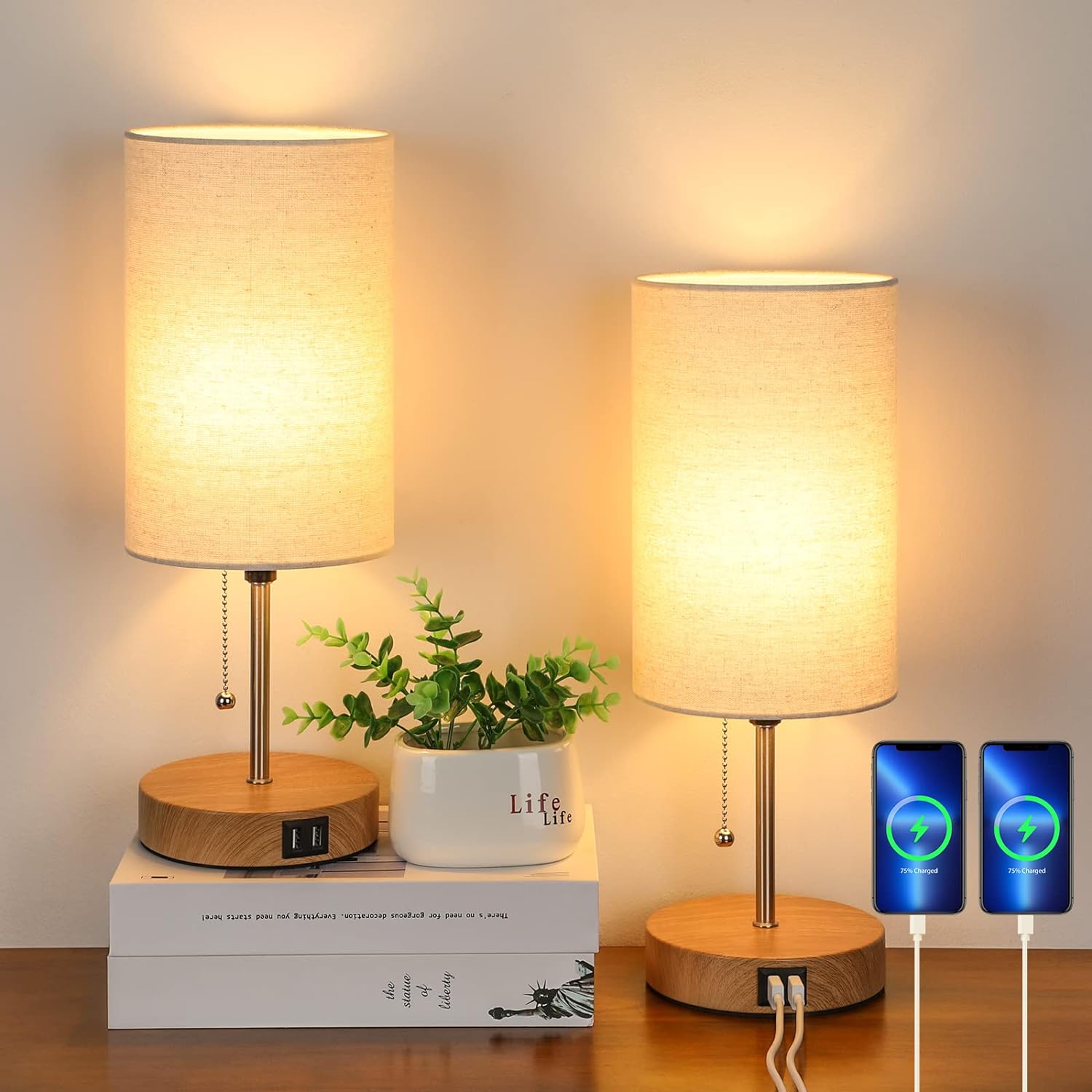 Living Room Lamps Set Of KYRID 21u2019u2019 Table Lamps Set Of